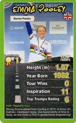 2015 Top Trumps Cycling Heroes #NNO Emma Pooley Front